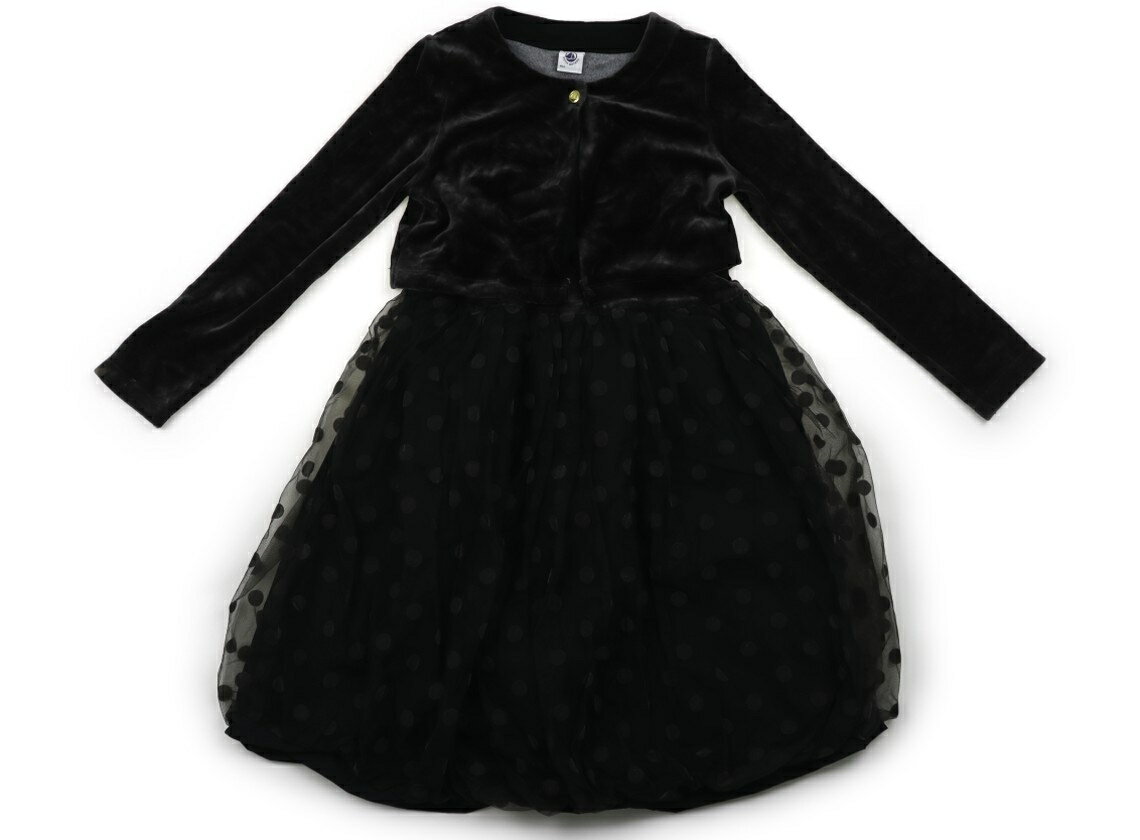 プチバトー PETIT BATEAU 上下セット 120 女の子 アッシュブラック 子供服 ベビー服 キッズ アウトレット ユーズド 【中古】キッズ・ベビー・マタニティ