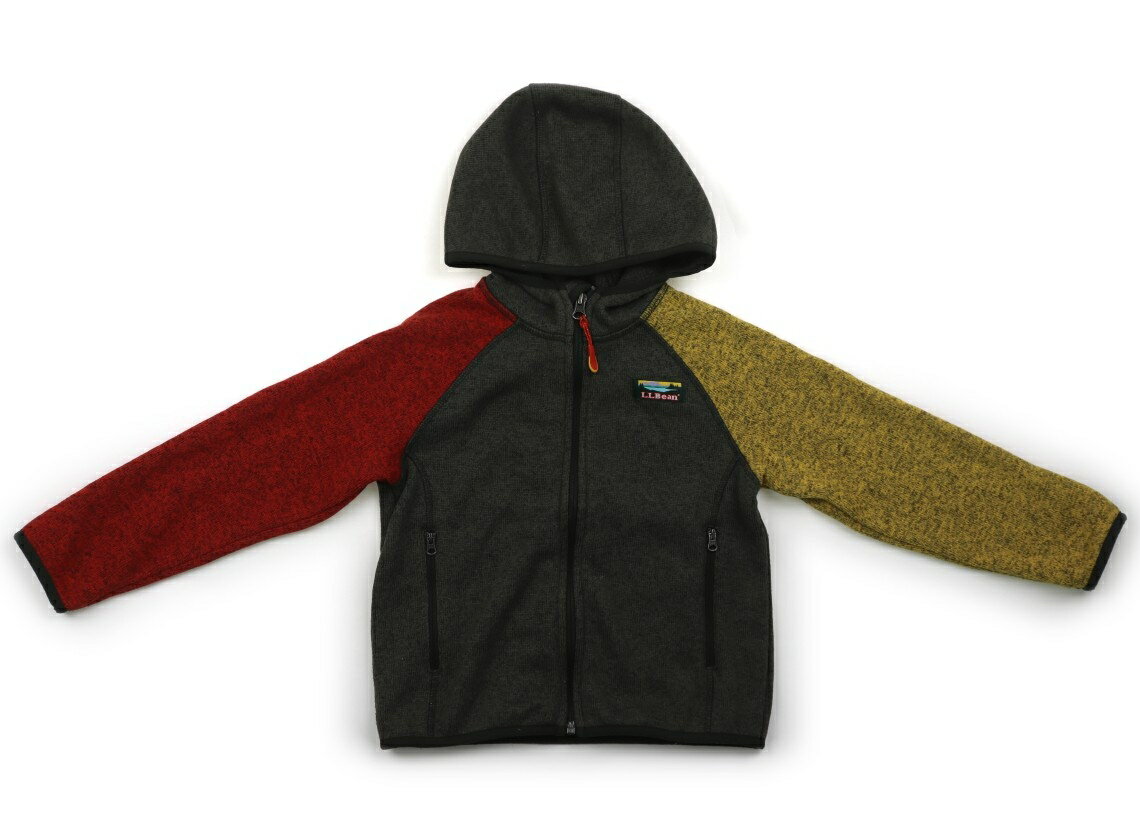 LLビーン L.L.Bean パーカー 120 男の子 カーキ・黄・赤 子供服 ベビー服 キッズ アウトレット ユーズド 【中古】キッズ・ベビー・マタニティ
