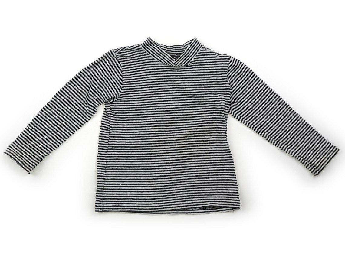 べべ BeBe Tシャツ・カットソー 100 女の子 黒白 子供服 ベビー服 キッズ アウトレット ユーズド 【中古】キッズ・ベビー・マタニティ