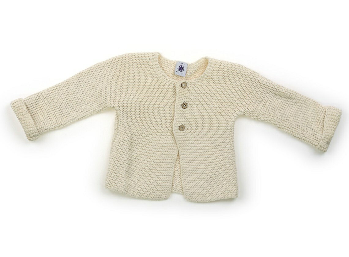 プチバトー PETIT BATEAU カーディガン 80 男の子 アイボリー 子供服 ベビー服 キッズ アウトレット ユーズド 【中古】キッズ・ベビー・マタニティ