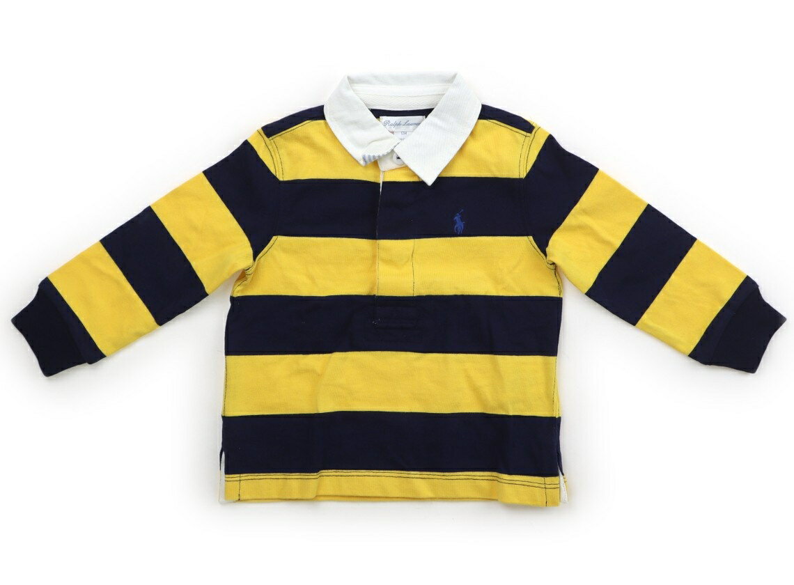 ポロラルフローレン POLO RALPH LAUREN Tシャツ・カットソー 80 男の子 黄色、紺 子供服 ベビー服 キッズ アウトレット ユーズド 【中古】キッズ・ベビー・マタニティ