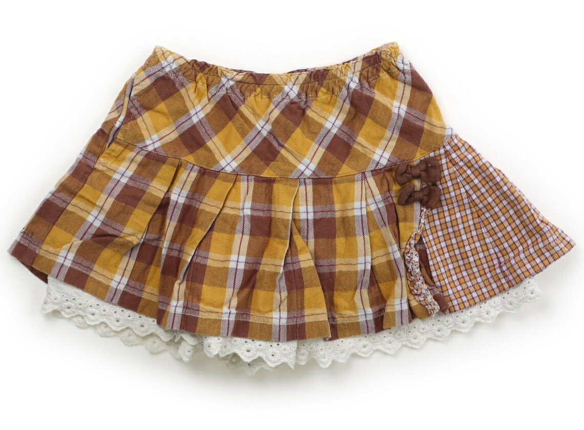 ニットプランナー（KP） Knit Planner(KP) スカート 120 女の子 黄色、ブラウン系 子供服 ベビー服 キ..