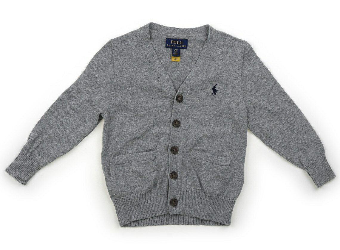 ポロラルフローレン POLO RALPH LAUREN カーディガン 100 男の子 霜降りグレー 子供服 ベビー服 キッズ アウトレット ユーズド 【中古】キッズ・ベビー・マタニティ