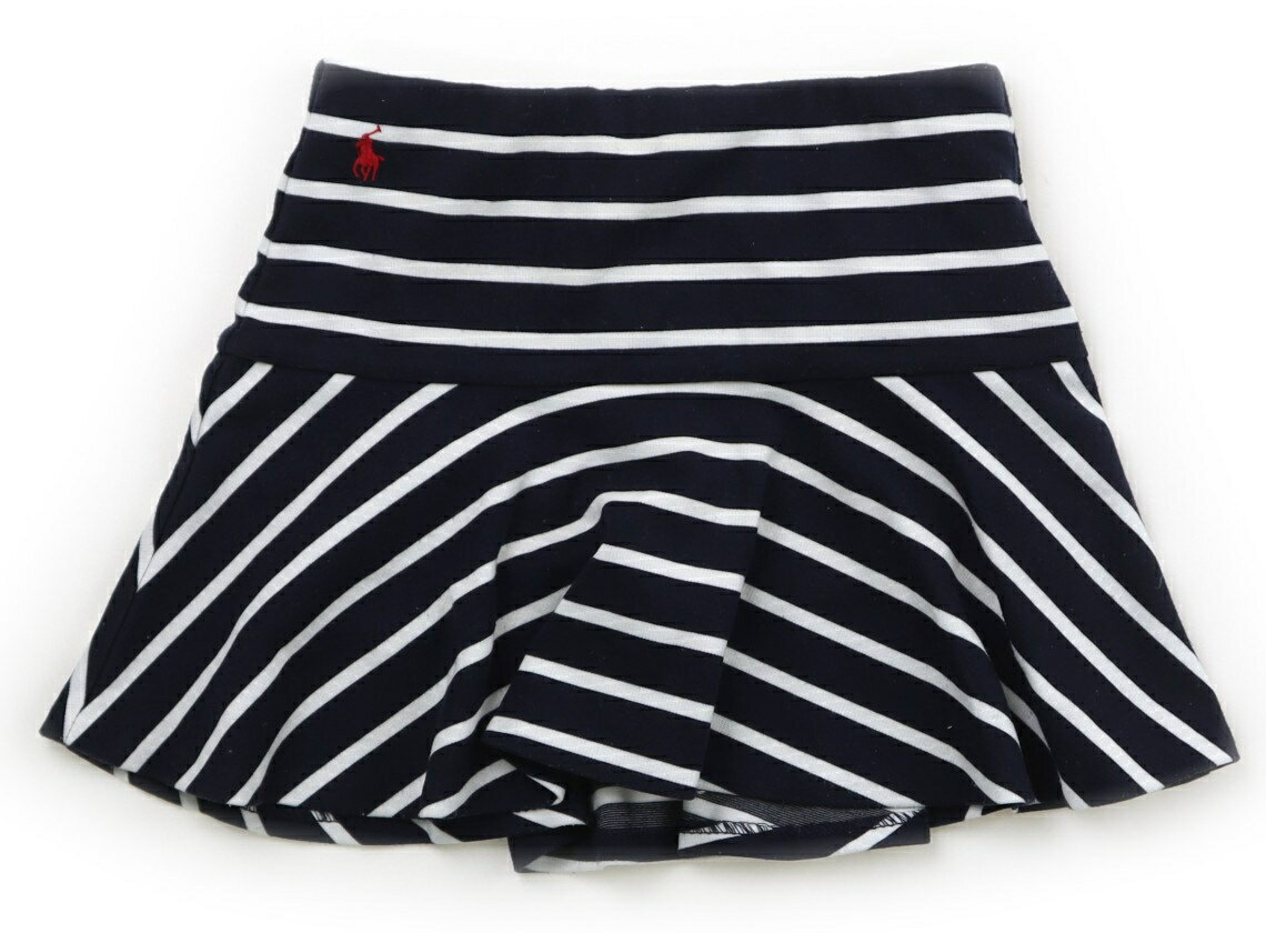 ポロラルフローレン POLO RALPH LAUREN スカート 120 女の子 紺、白、ボーダー 子供服 ベビー服 キッズ アウトレット ユーズド 【中古】キッズ・ベビー・マタニティ