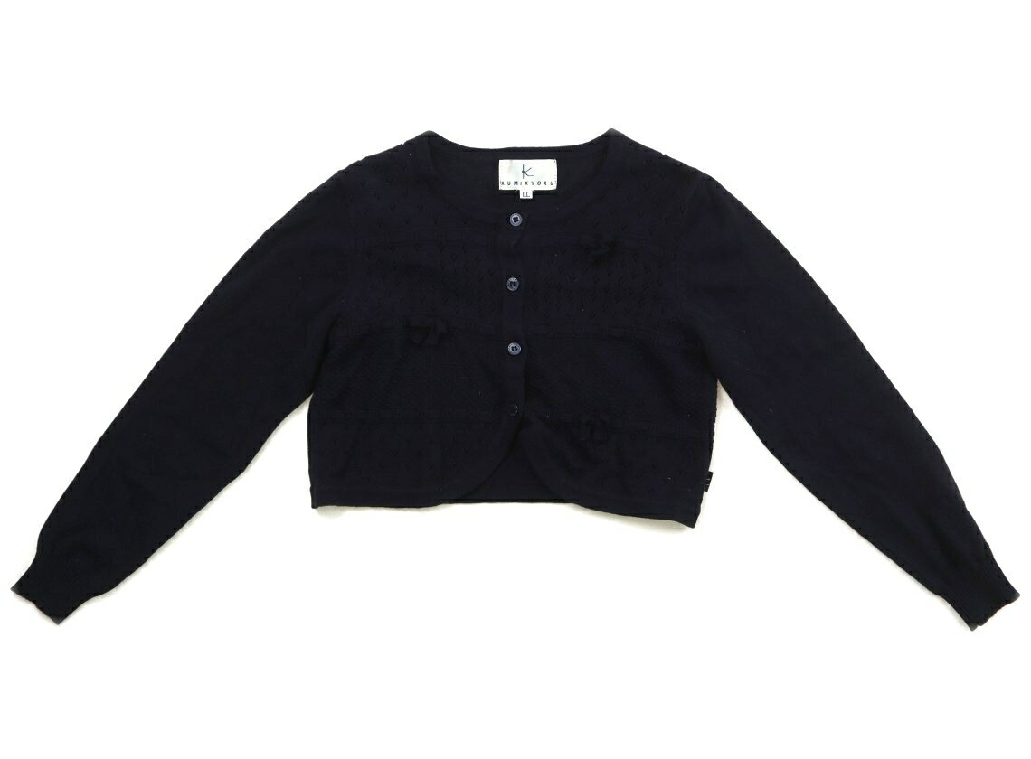 組曲 Kumikyoku カーディガン 130 女の子 ネイビー 子供服 ベビー服 キッズ アウトレット ユーズド 【中古】キッズ・ベビー・マタニティ