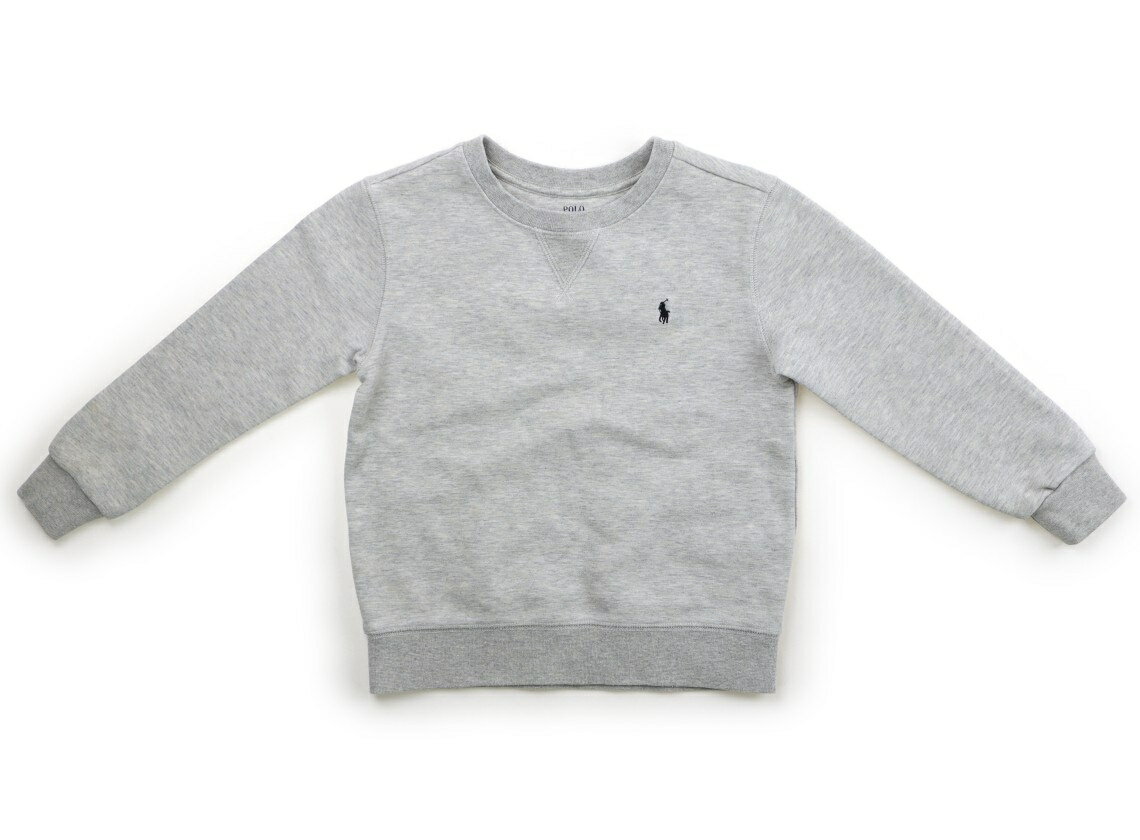 ポロラルフローレン POLO RALPH LAUREN トレーナー・プルオーバー 120 男の子 ライトグレー、黒いロゴ 子供服 ベビー服 キッズ アウトレット ユーズド 【中古】キッズ・ベビー・マタニティ