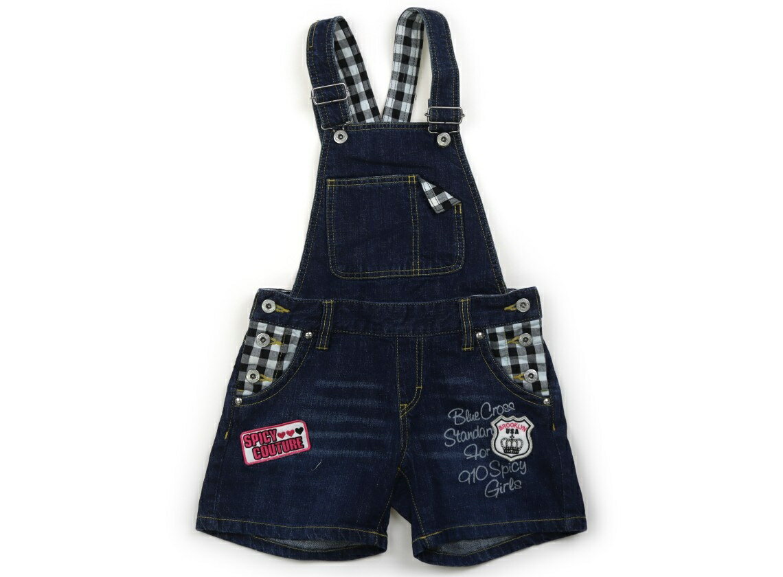 ブルークロス BLUE CROSS オーバーオール 140 女の子 インディゴブルー 子供服 ベビー服 キッズ アウトレット ユーズド 【中古】キッズ・ベビー・マタニティ