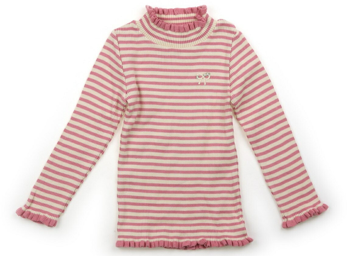 ニットプランナー（KP） Knit Planner(KP) ニット・セーター 100 女の子 サーモン・ピオニーボーダー ..