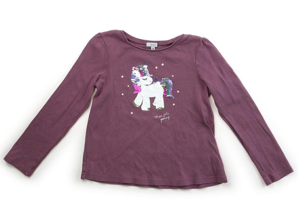 エニィファム anyFAM Tシャツ・カットソー 150 女の子 モーヴピンク、ユニコーン 子供服 ベビー服 キッ..