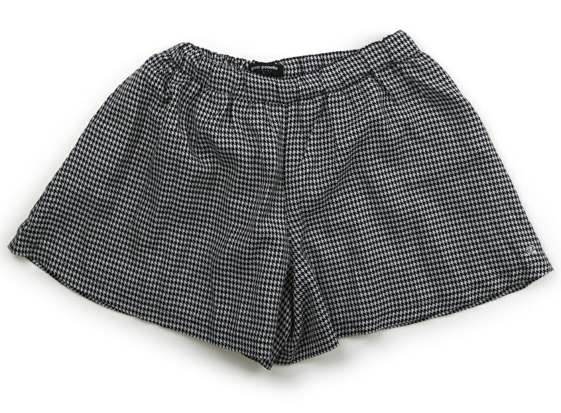 　ブランド 　pom ponette(ポンポネット) 　カテゴリー 　キュロット 　サイズ 　160サイズ 　色 　黒白、千鳥格子柄 　状態 　★★★ 　記名 　なし 　ジャンル 　Girl サイズ調整ゴムが付いていますがねじれています。裏...