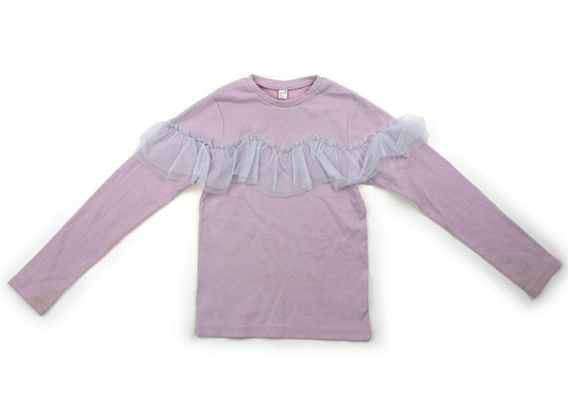 アプレレクール apres les cours Tシャツ・カットソー 140 女の子 パープル・ブルーグレー 子供服 ベビー服 キッズ アウトレット ユーズド 【中古】キッズ・ベビー・マタニティ