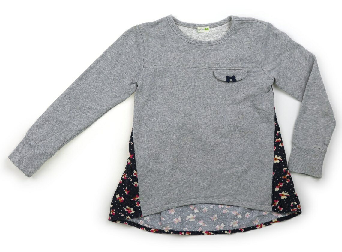 ニットプランナー（KP） Knit Planner(KP) トレーナー・プルオーバー 140 女の子 グレー・ネイビー 子供服 ベビー服 キッズ アウトレット ユーズド 【中古】キッズ・ベビー・マタニティ