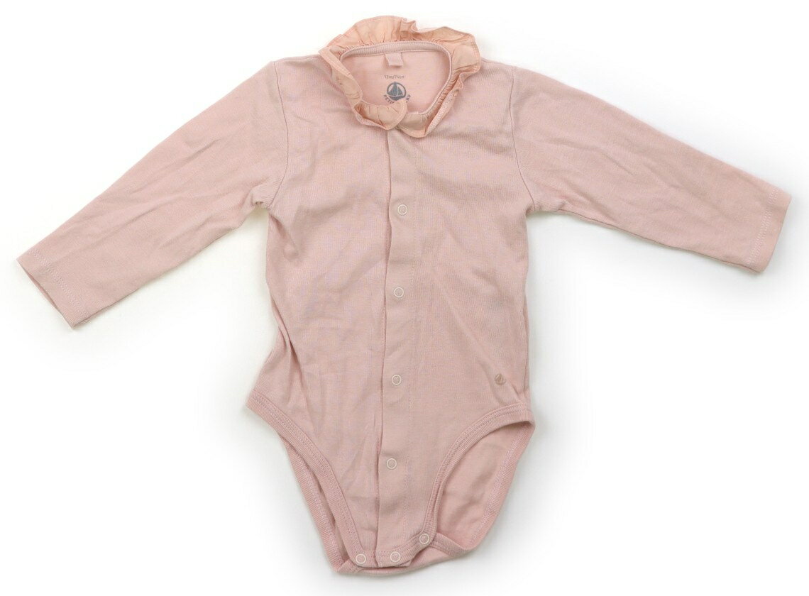 プチバトー PETIT BATEAU ロンパース 70 女の子 ピンク 子供服 ベビー服 キッズ アウトレット ユーズド..