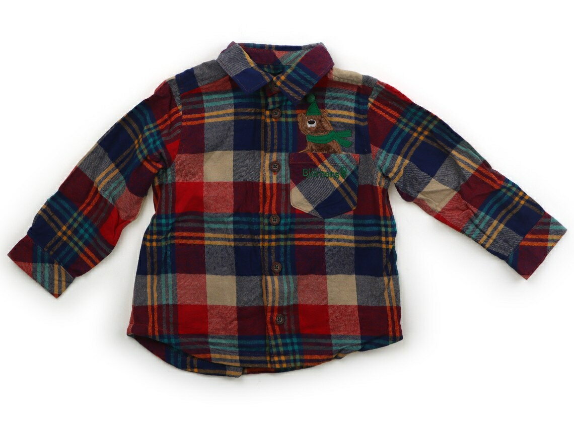 其它 - クレードスコープ kladskap シャツ・ブラウス 90 男の子 マルチチェック 子供服 ベビー服 キッズ アウトレット ユーズド 【中古】キッズ・ベビー・マタニティ