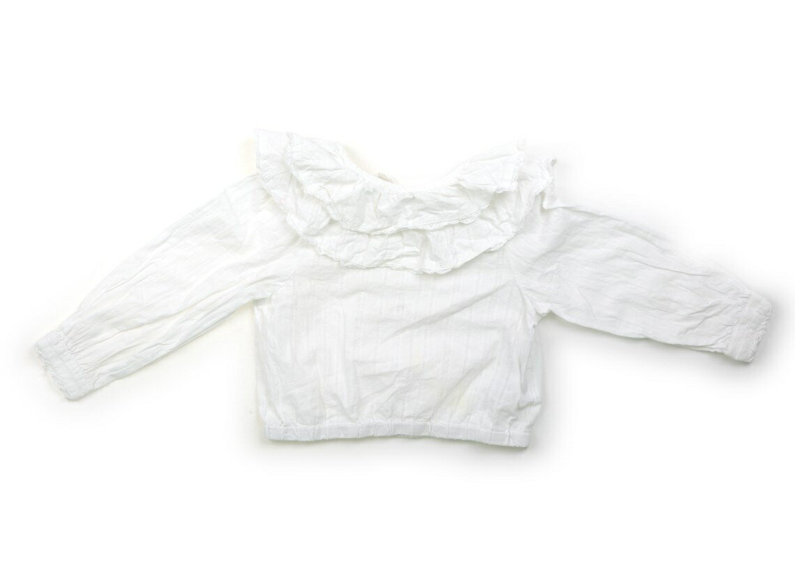 プティマイン petit main シャツ・ブラウス 110 女の子 白 子供服 ベビー服 キッズ アウトレット ユーズド 【中古】キッズ・ベビー・マタニティ