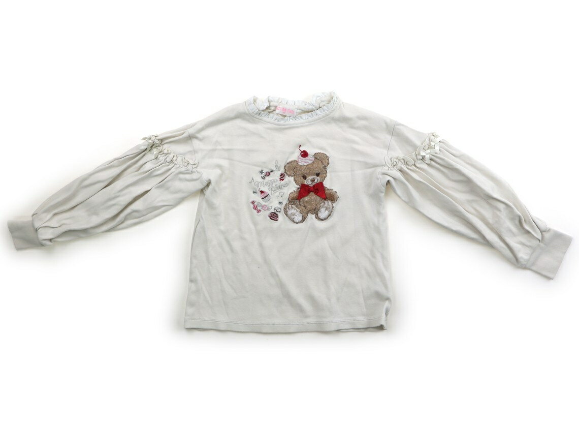 メゾピアノ mezzo piano Tシャツ・カットソー 140 女の子 ライトベージュ・アップリケ 子供服 ベビー服..