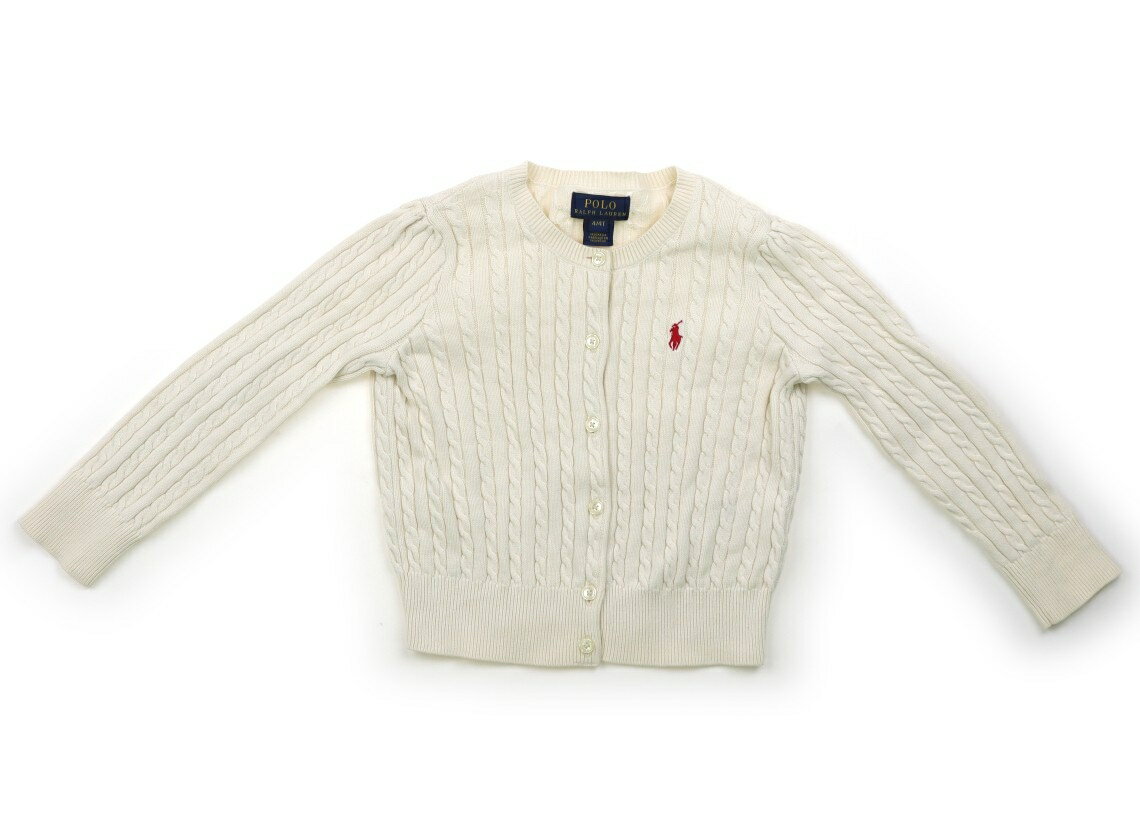 ポロラルフローレン POLO RALPH LAUREN カーディガン 110 女の子 オフホワイト 子供服 ベビー服 キッズ アウトレット ユーズド 【中古】キッズ・ベビー・マタニティ
