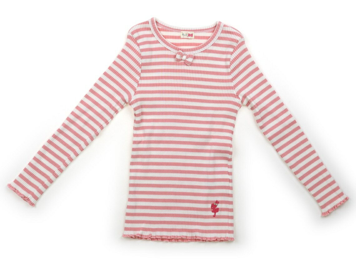 ニットプランナー（KP） Knit Planner(KP) ニット・セーター 110 女の子 ローズピンク、白 子供服 ベビ..