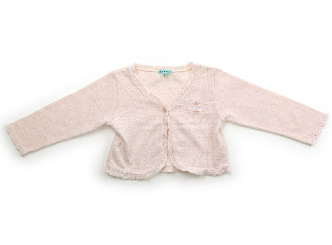 トッカ Tocca カーディガン 90 女の子 パステルピンク 子供服 ベビー服 キッズ アウトレット ユーズド 【中古】キッズ・ベビー・マタニティ