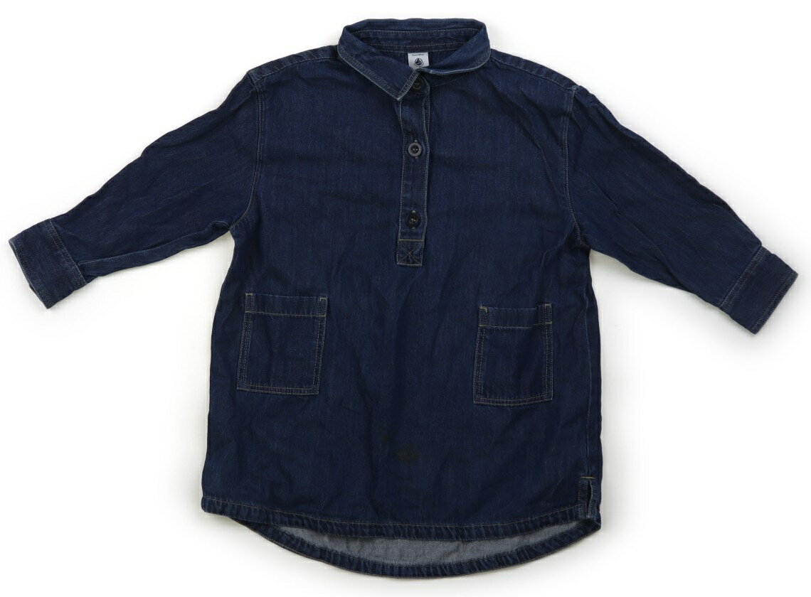 プチバトー PETIT BATEAU チュニック 110 女の子 ブルー 子供服 ベビー服 キッズ アウトレット ユーズド 【中古】キッズ・ベビー・マタニティ