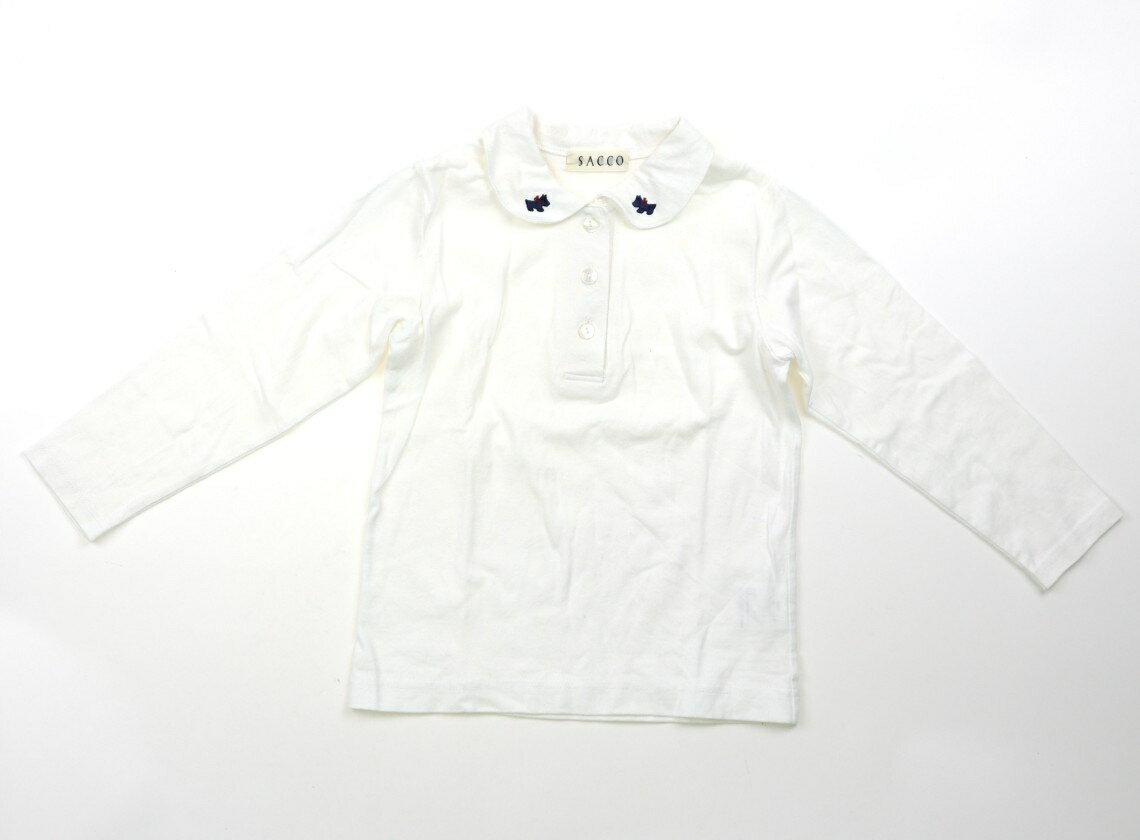 Rakuten - サッコ SACCO シャツ・ブラウス 110 女の子 オフホワイト 子供服 ベビー服 キッズ アウトレット ユーズド 【中古】キッズ・ベビー・マタニティ