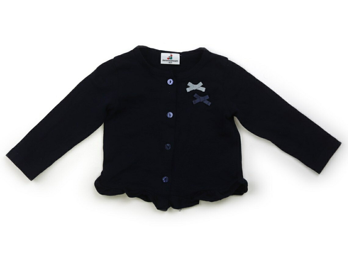 Cardigans - ペアレンツドリーム Parents Dream カーディガン 80 女の子 紺 子供服 ベビー服 キッズ アウトレット ユーズド 【中古】キッズ・ベビー・マタニティ