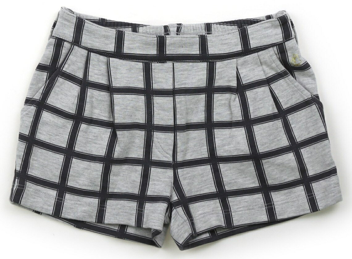 プチバトー PETIT BATEAU ショートパンツ 110 女の子 オートミールグレー・グレー・チェック 子供服 ベビー服 キッズ アウトレット ユーズド 【中古】キッズ・ベビー・マタニティ