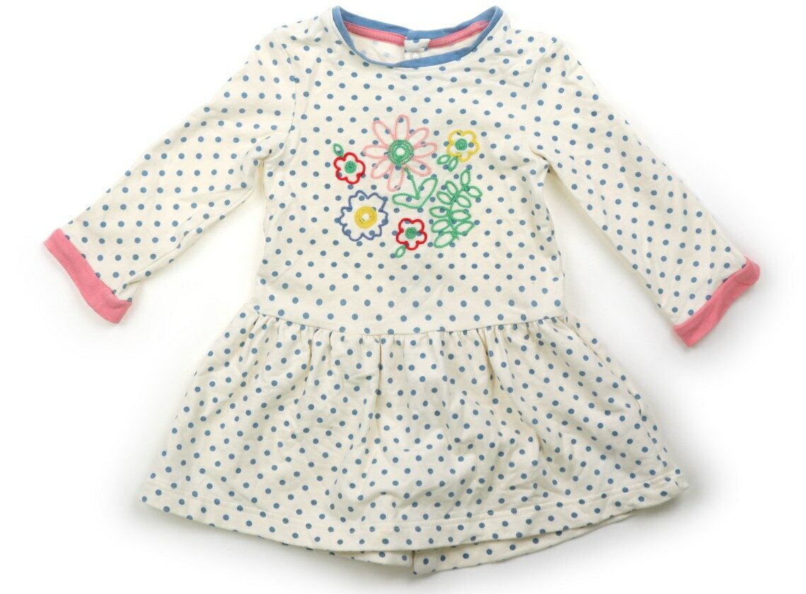 ボーデン Mini Boden ワンピース 90 女の子 オフホワイト・ペールブルー 子供服 ベビー服 キッズ アウトレット ユーズド 【中古】キッズ・ベビー・マタニティ