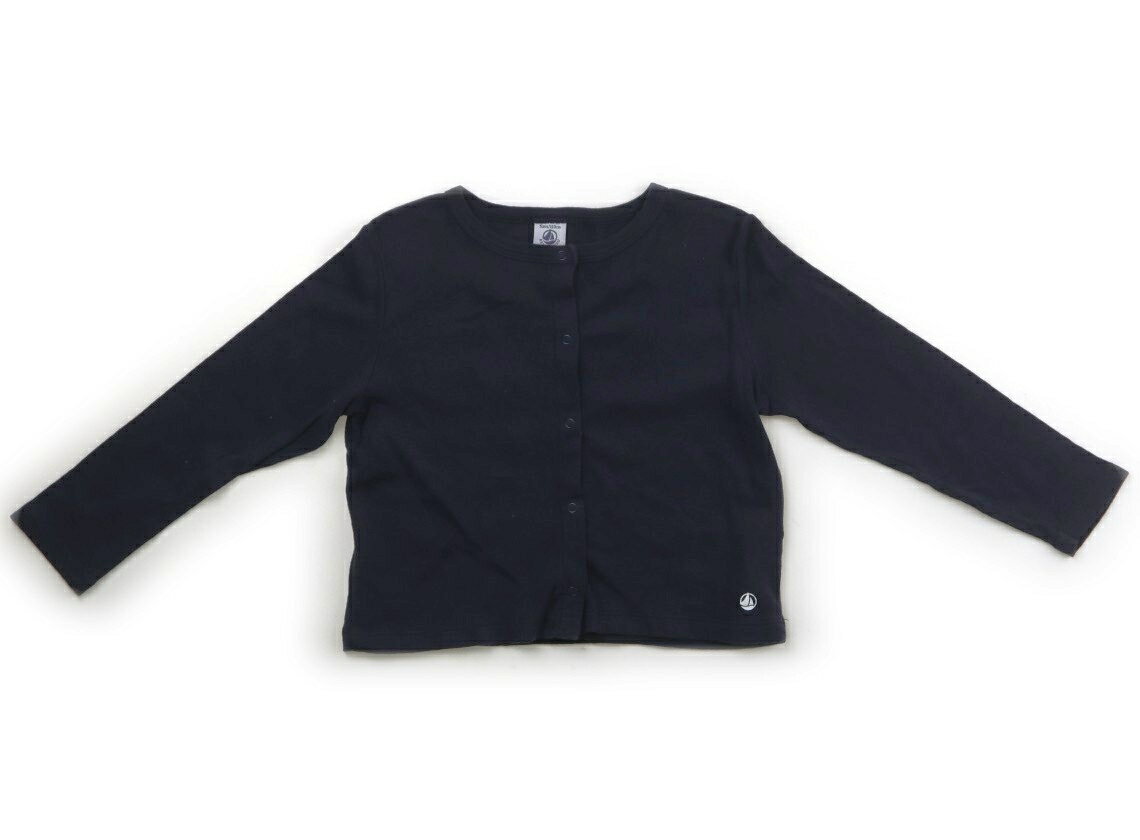 プチバトー PETIT BATEAU カーディガン 110 女の子 紺 子供服 ベビー服 キッズ アウトレット ユーズド 【中古】キッズ・ベビー・マタニティ