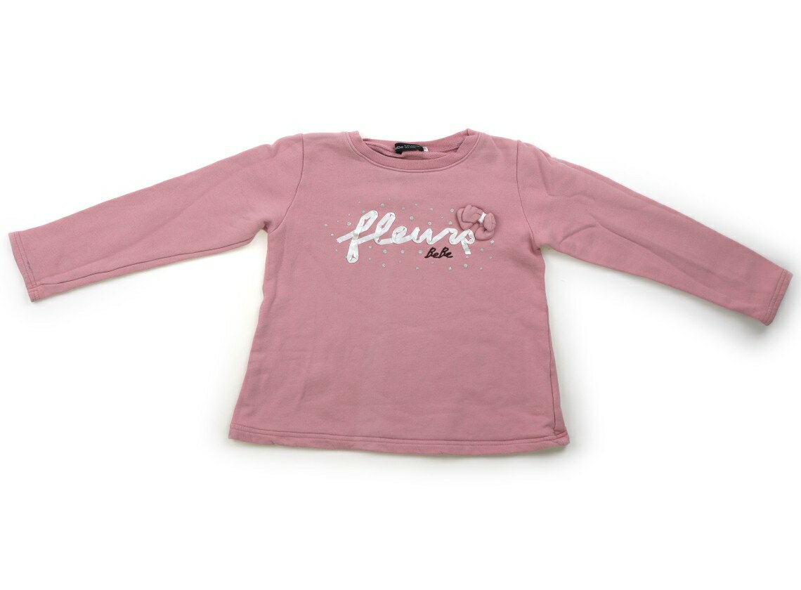 Rakuten - べべ BeBe トレーナー・プルオーバー 130 女の子 ピンク 子供服 ベビー服 キッズ アウトレット ユーズド 【中古】キッズ・ベビー・マタニティ