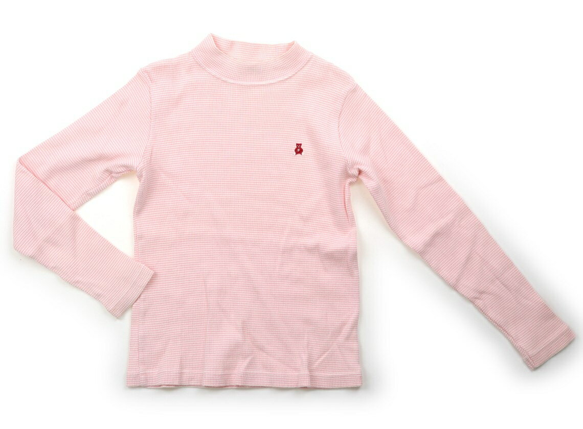 ファミリア familiar Tシャツ・カットソー 130 女の子 ピンク・ホワイトボーダー 子供服 ベビー服 キッズ アウトレット ユーズド 【中古】キッズ・ベビー・マタニティ