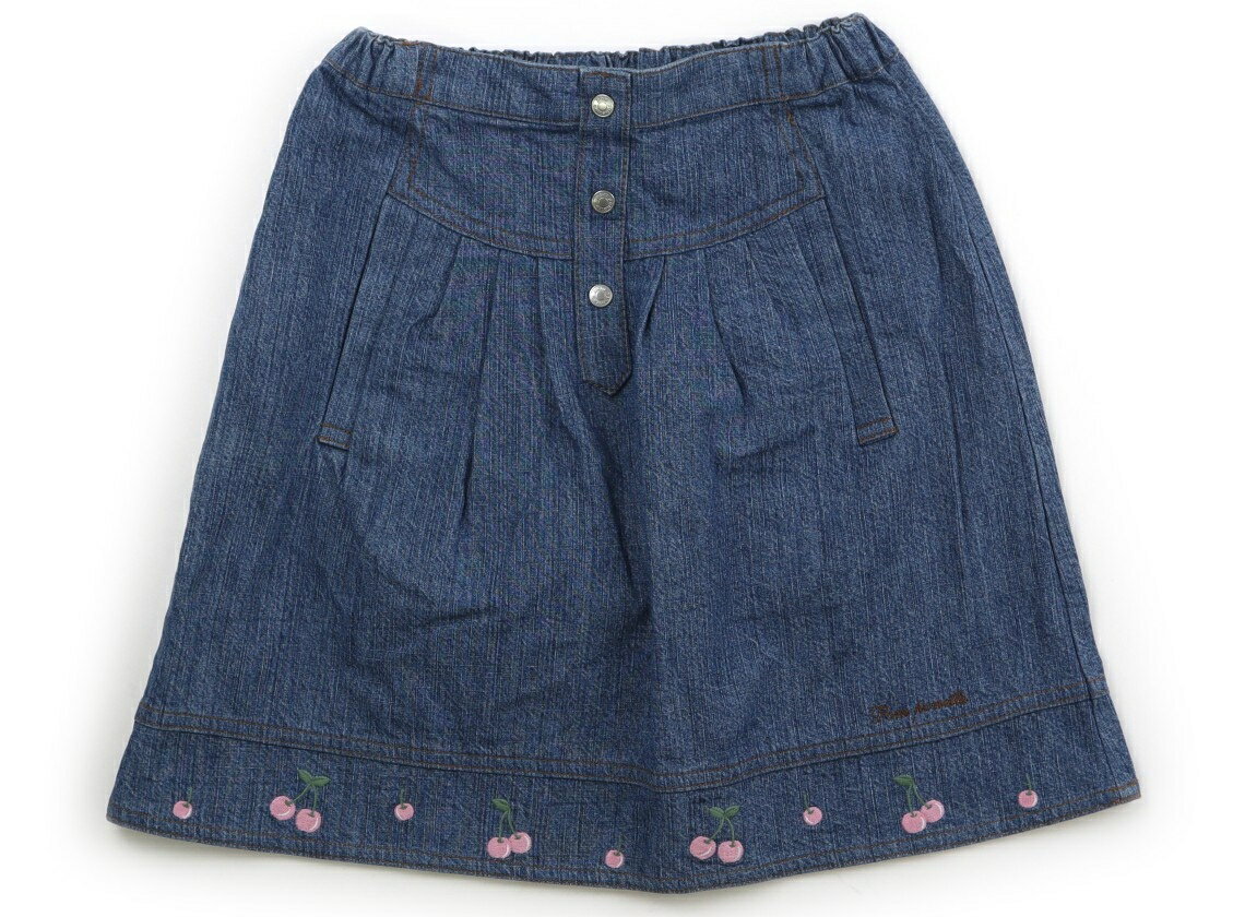 ポンポネット pom ponette スカート 140 女の子 ライトブルー 子供服 ベビー服 キッズ アウトレット ユーズド 【中古】キッズ・ベビー・マタニティ