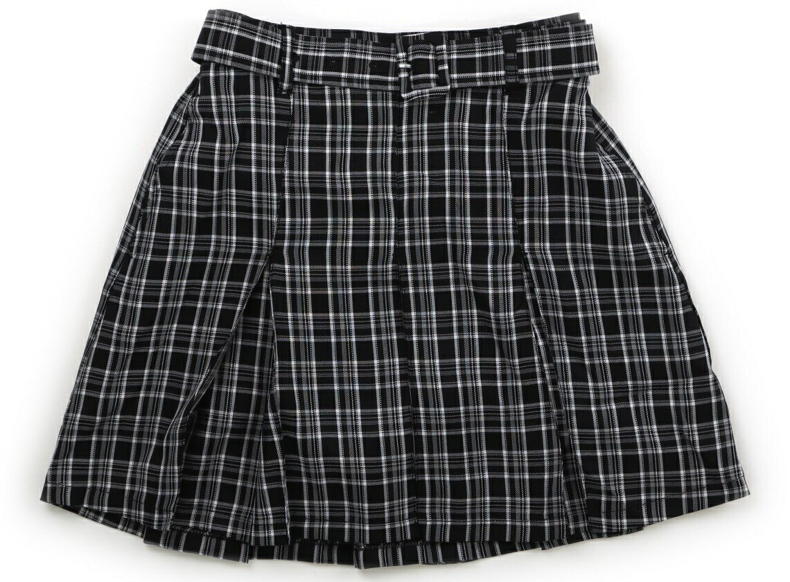 Rakuten - レピピアルマリオ repipi armario スカート 150 女の子 ブラック×ホワイトチェック 子供服 ベビー服 キッズ アウトレット ユーズド 【中古】キッズ・ベビー・マタニティ