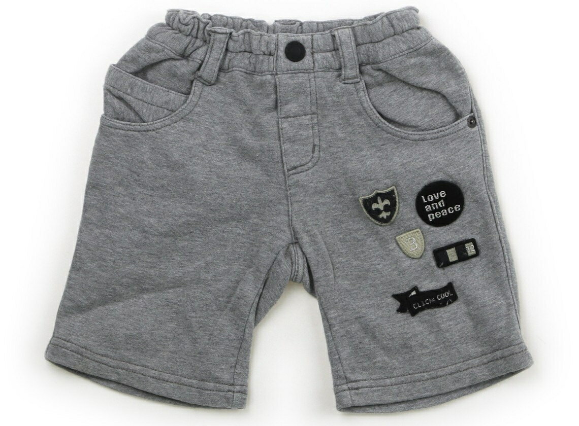 べべ BeBe ハーフパンツ 80 男の子 グレー・ワッペン 子供服 ベビー服 キッズ アウトレット ユーズド 【中古】キッズ・ベビー・マタニティ(4.0)