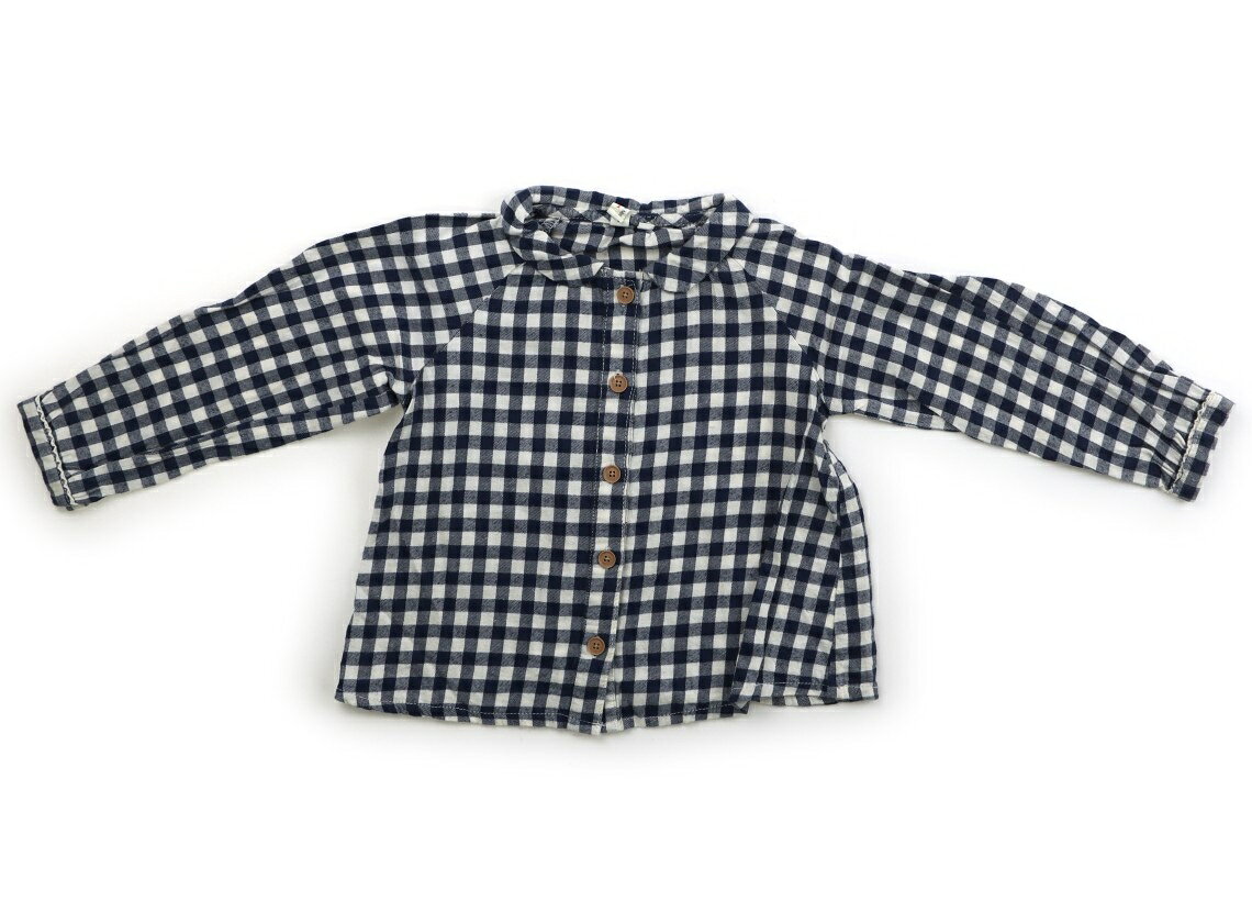 Rakuten - ラーゴム Lagom シャツ・ブラウス 100 男の子 ブルーギンガムチェック 子供服 ベビー服 キッズ アウトレット ユーズド 【中古】キッズ・ベビー・マタニティ