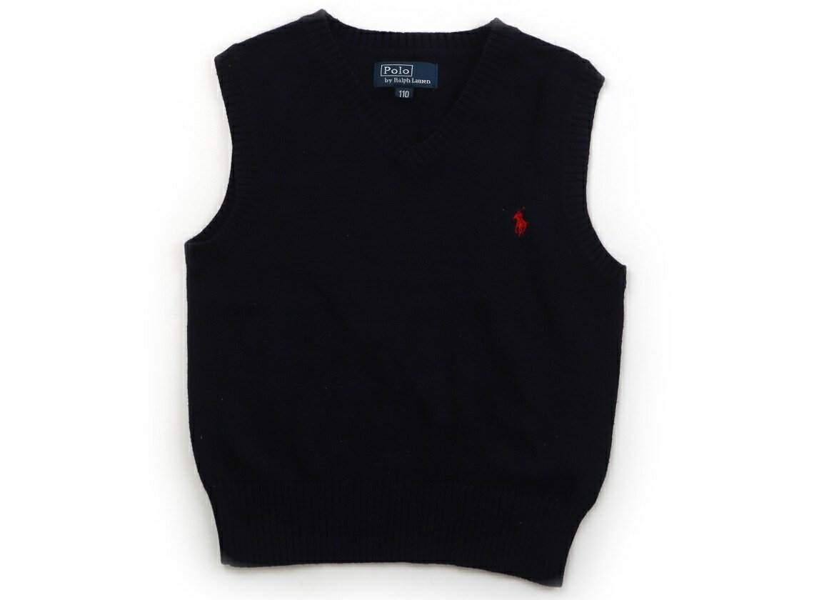 ポロラルフローレン POLO RALPH LAUREN ベスト 110 男の子 ネイビー・オフボーダー 子供服 ベビー服 キッズ アウトレット ユーズド 【中古】キッズ・ベビー・マタニティ