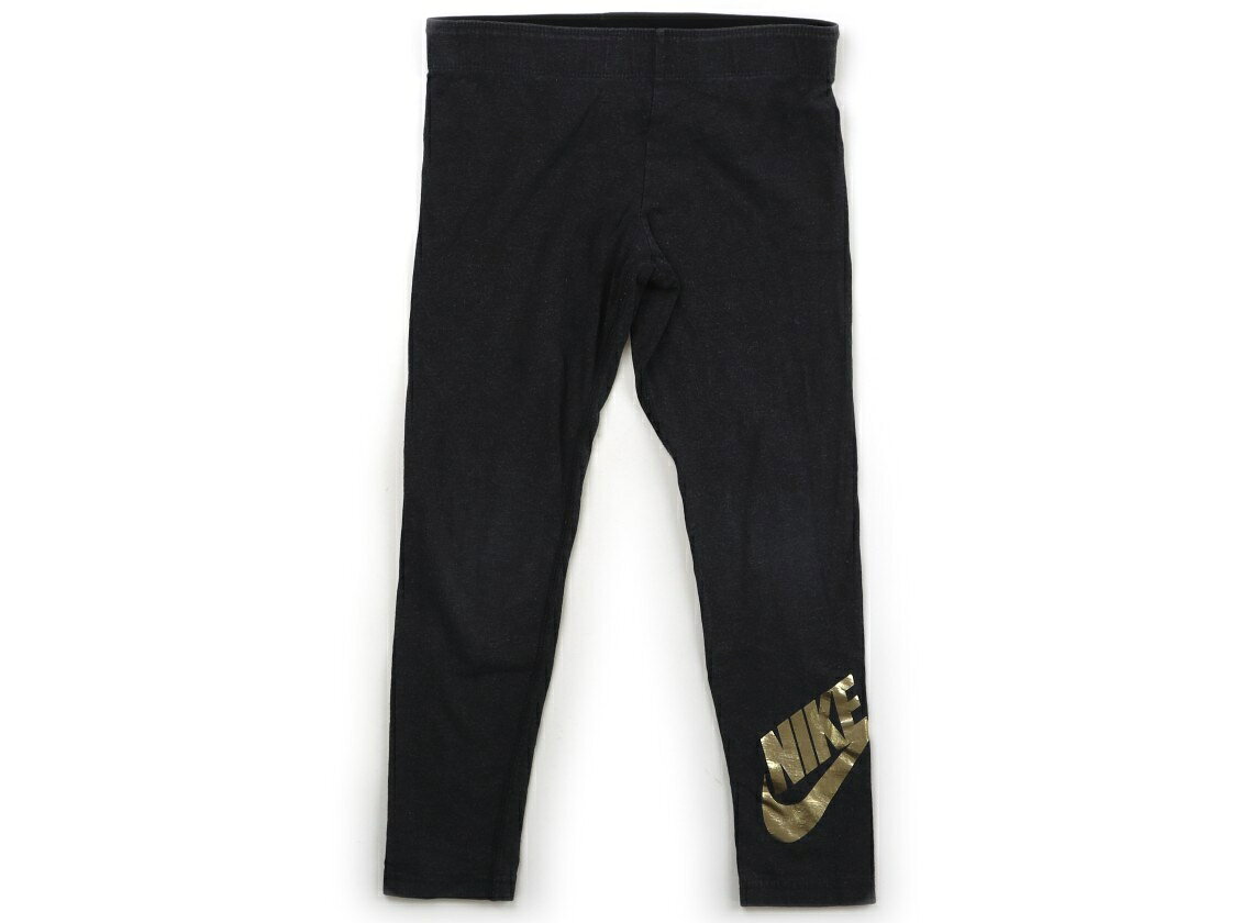 Spats - ナイキ NIKE レギンス 140 女の子 チャコールグレー・ゴールド 子供服 ベビー服 キッズ アウトレット ユーズド 【中古】キッズ・ベビー・マタニティ