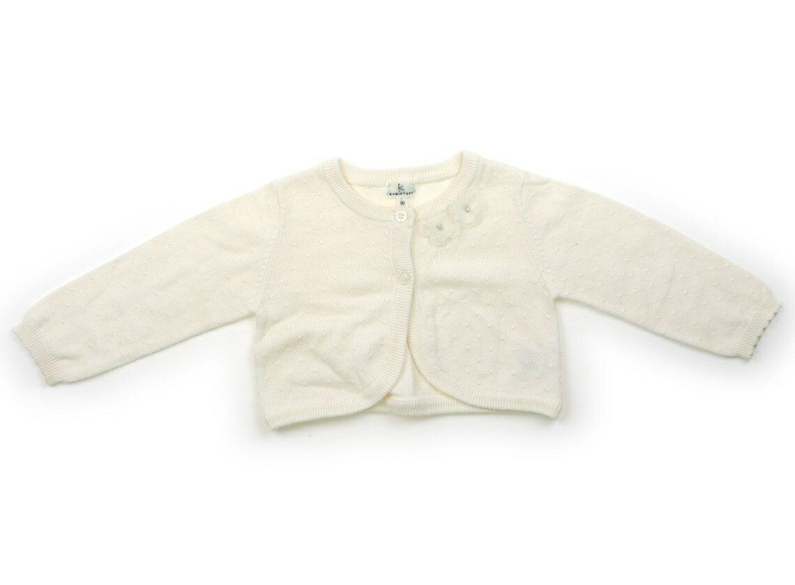 組曲 Kumikyoku カーディガン 90 女の子 ホワイト 子供服 ベビー服 キッズ アウトレット ユーズド 【中古】キッズ・ベビー・マタニティ