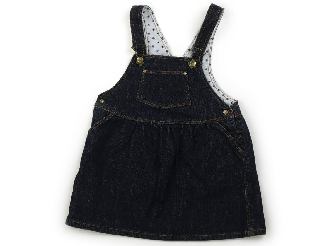プチバトー PETIT BATEAU ジャンパースカート 90 女の子 紺 子供服 ベビー服 キッズ アウトレット ユー..