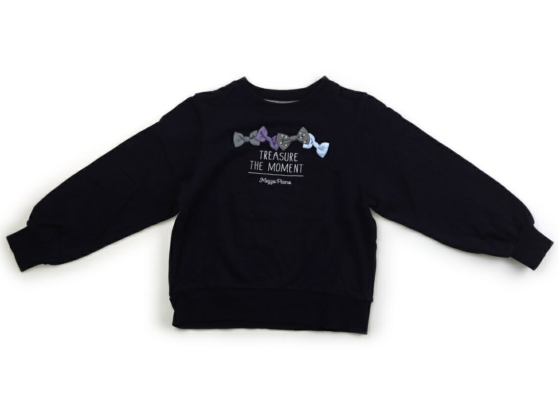 メゾピアノ mezzo piano トレーナー・プルオーバー 140 女の子 ネイビー 子供服 ベビー服 キッズ アウ..
