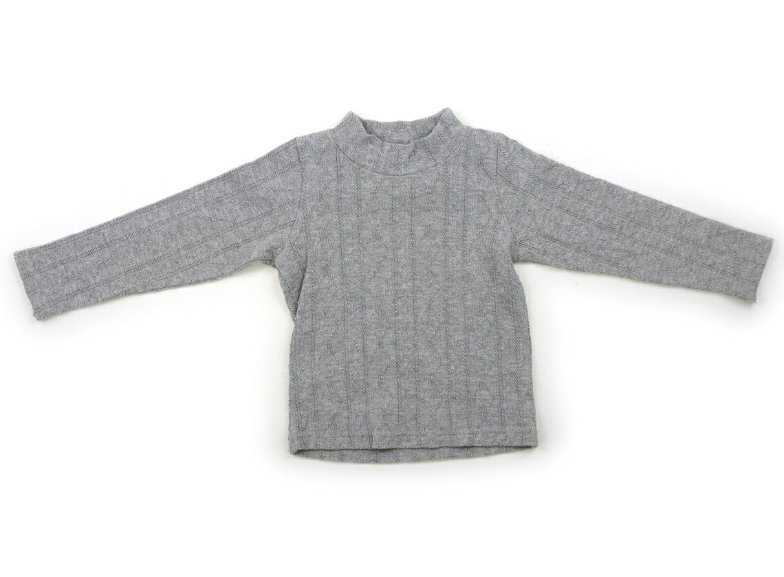 T-Shirts （Half Sleeves） - プティマイン petit main Tシャツ・カットソー 100 女の子 グレー 子供服 ベビー服 キッズ アウトレット ユーズド 【中古】キッズ・ベビー・マタニティ