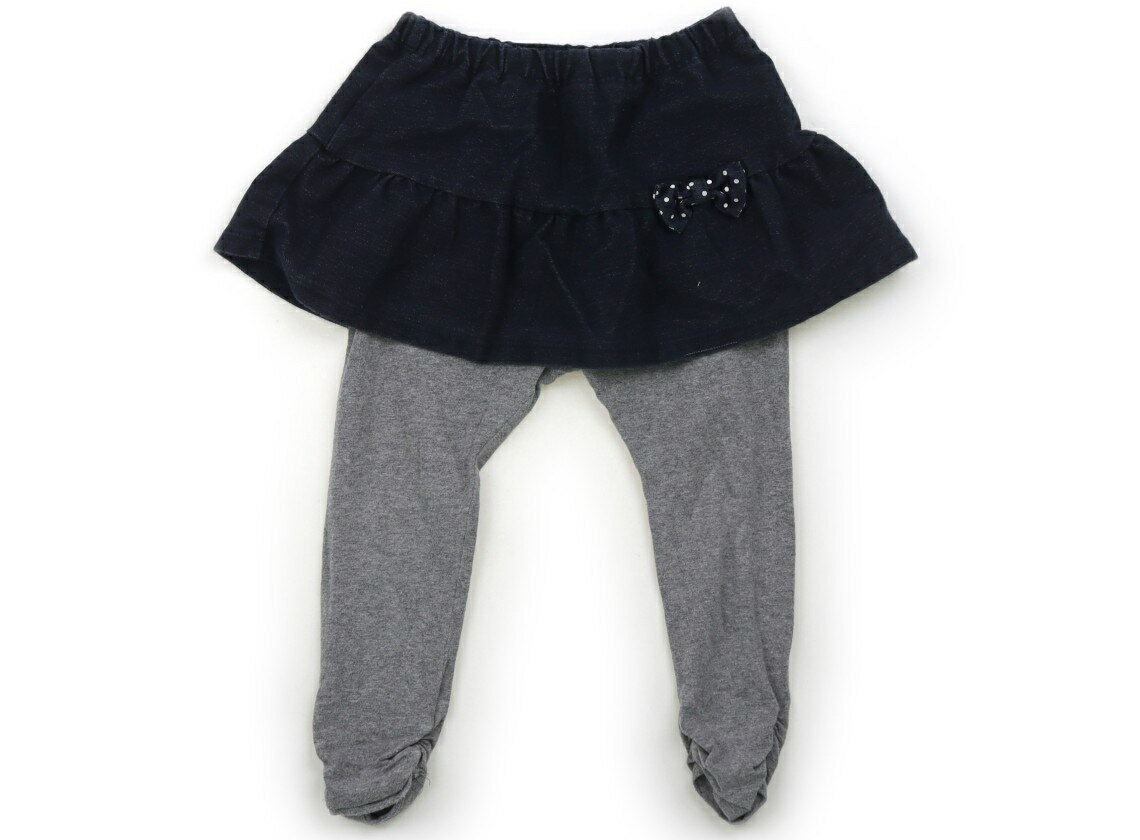 　ブランド 　Hot Biscuits(ホットビスケッツ) 　カテゴリー 　スカート 　サイズ 　90サイズ 　色 　ネイビー・グレー 　状態 　★★（返品不可） 　記名 　なし 　ジャンル 　Girl レギンス一体型。色褪せと毛玉がありま...