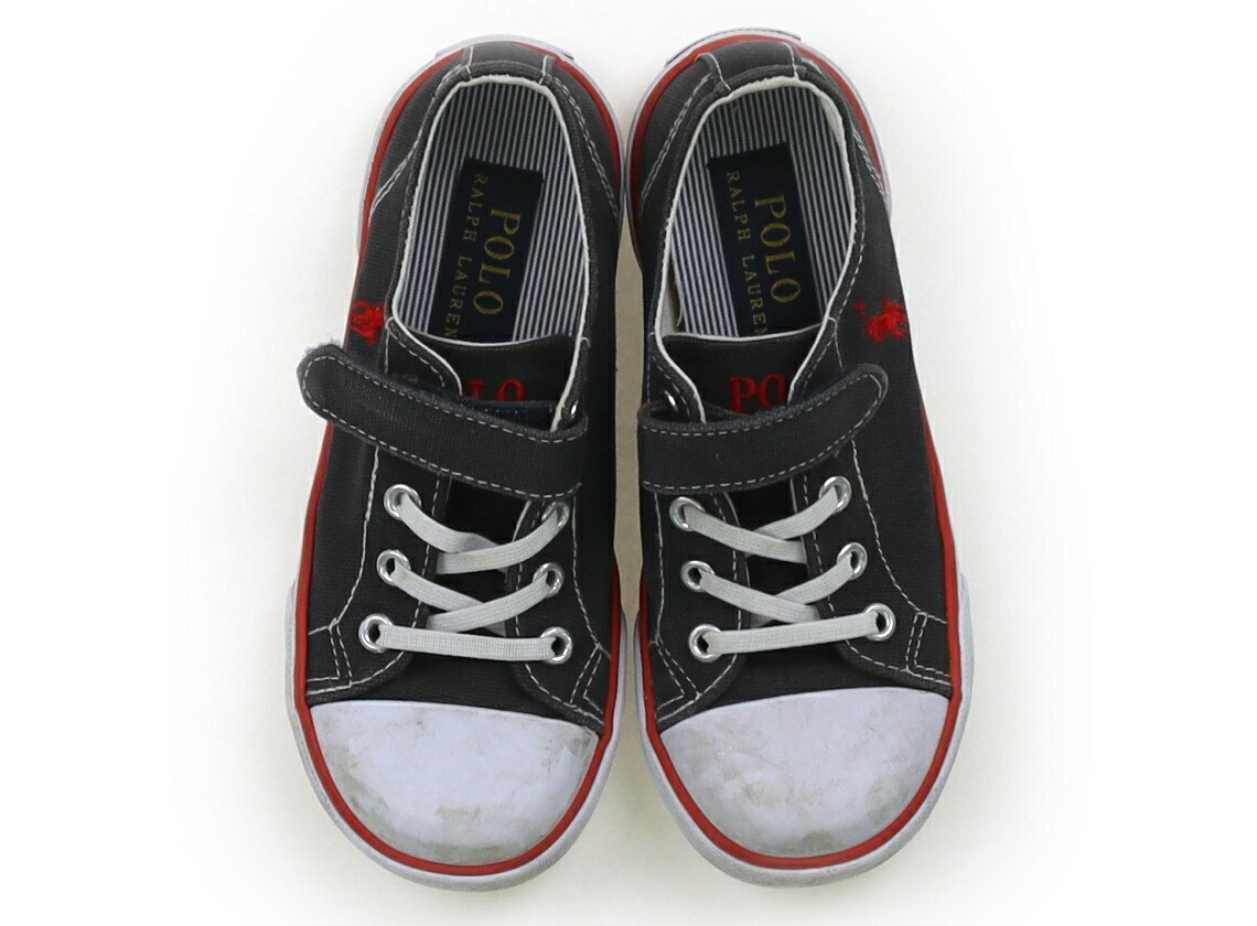 ポロラルフローレン POLO RALPH LAUREN スニーカー 靴17cm〜 男の子 グレー・赤・白 子供服 ベビー服 キッズ アウトレット ユーズド 【中古】キッズ・ベビー・マタニティ