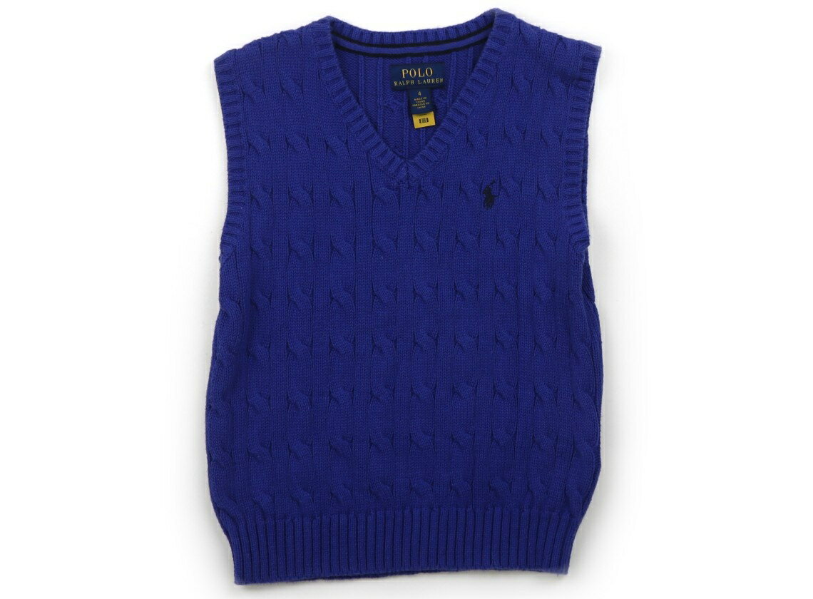 ポロラルフローレン POLO RALPH LAUREN ベスト 110 女の子 ブルー 子供服 ベビー服 キッズ アウトレット ユーズド 【中古】キッズ・ベビー・マタニティ