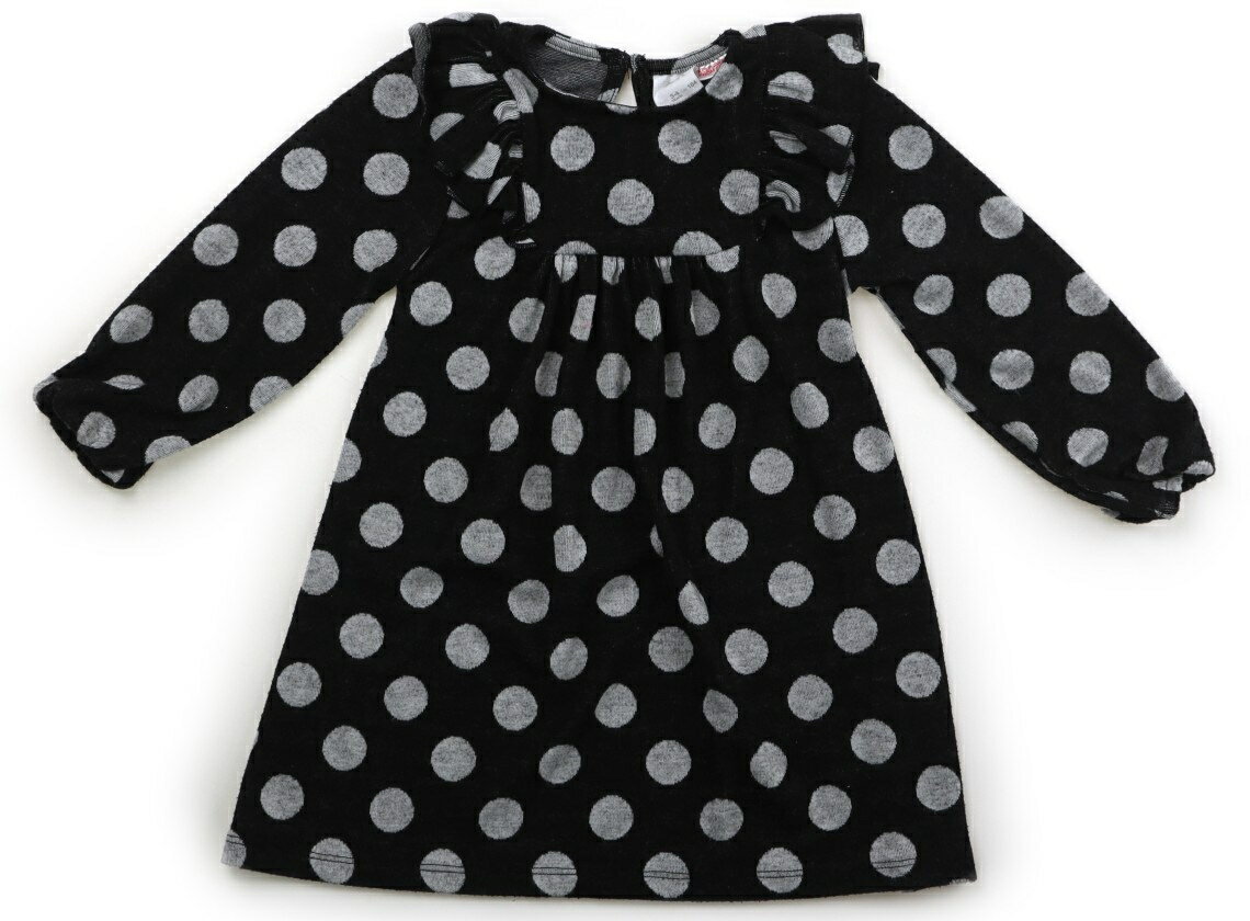 Rakuten - ザラ ZARA ワンピース 100 女の子 ブラック・ドット 子供服 ベビー服 キッズ アウトレット ユーズド 【中古】キッズ・ベビー・マタニティ