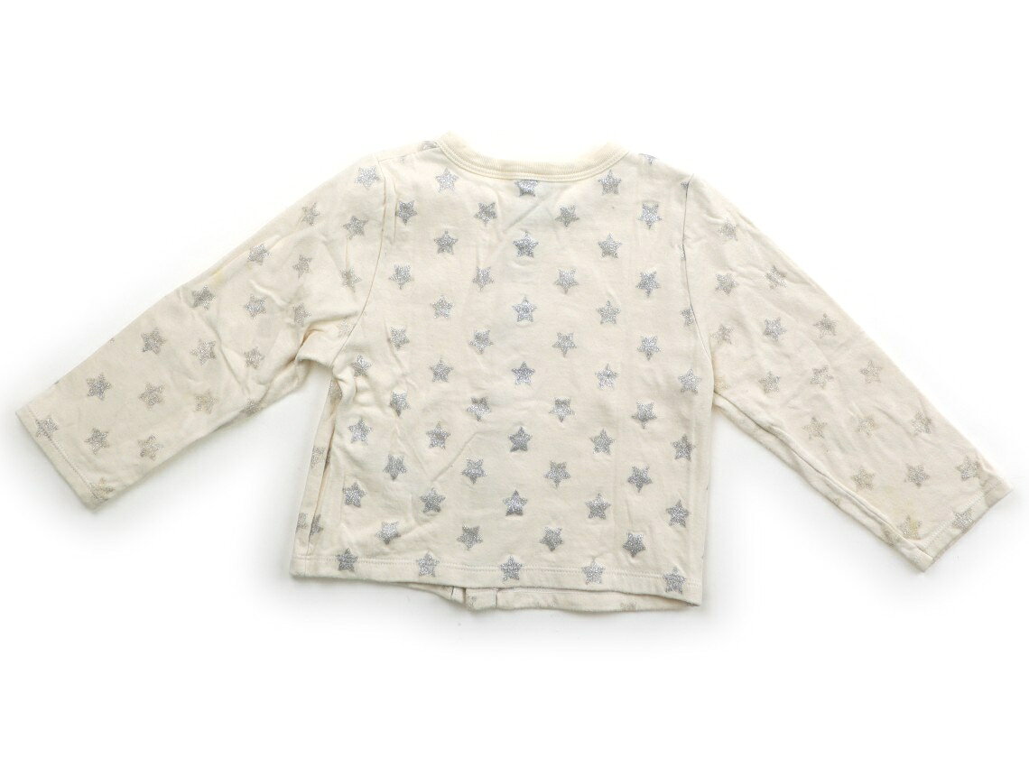プチバトー PETIT BATEAU カーディガン 95 女の子 ベージュ・ラメ星柄 子供服 ベビー服 キッズ アウトレット ユーズド 【中古】キッズ・ベビー・マタニティ carryon-13664541 CarryOn サンプル画像2