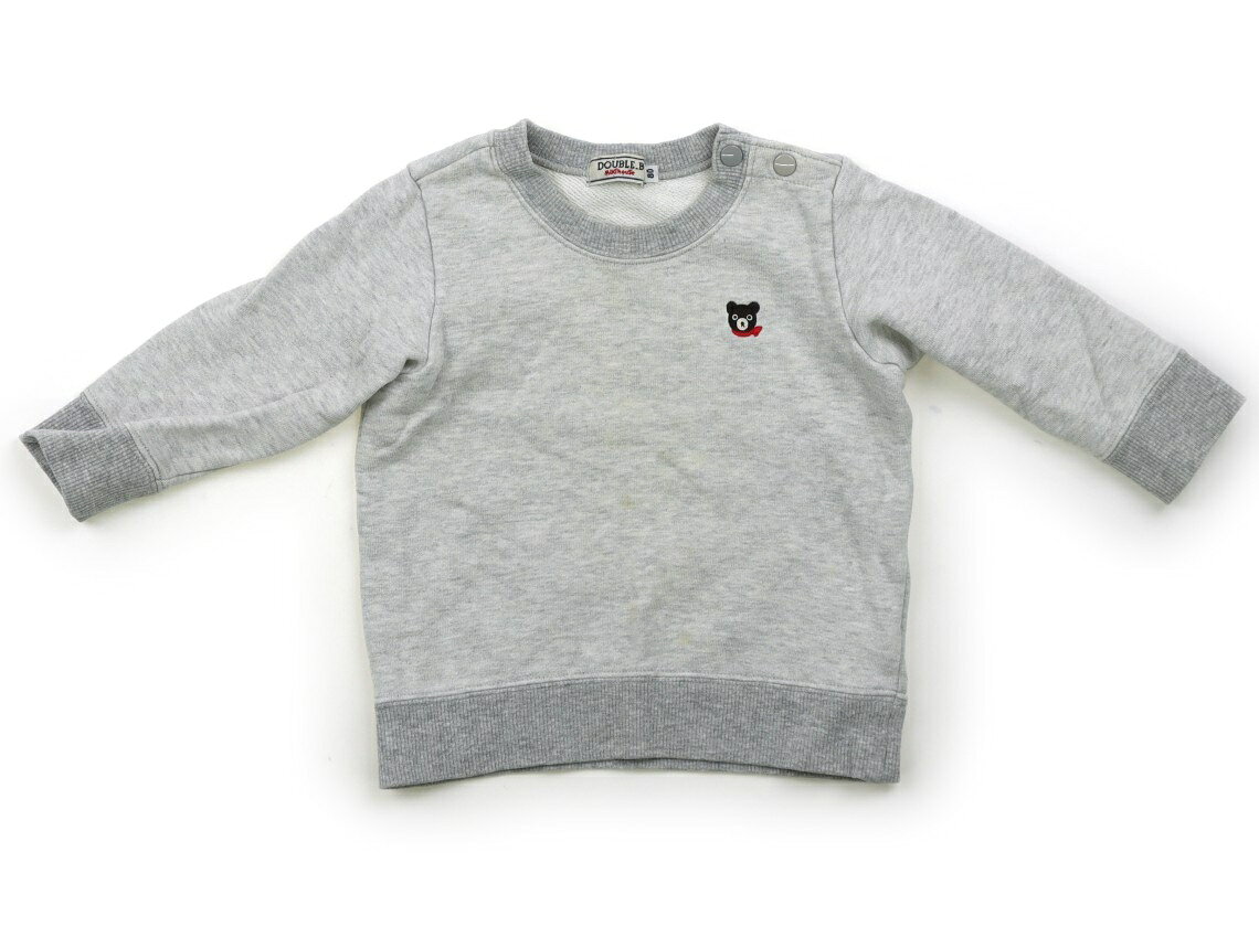 ダブルB Double B トレーナー・プルオーバー 80 男の子 グレー 子供服 ベビー服 キッズ アウトレット ユーズド 【中古】キッズ・ベビー・マタニティ