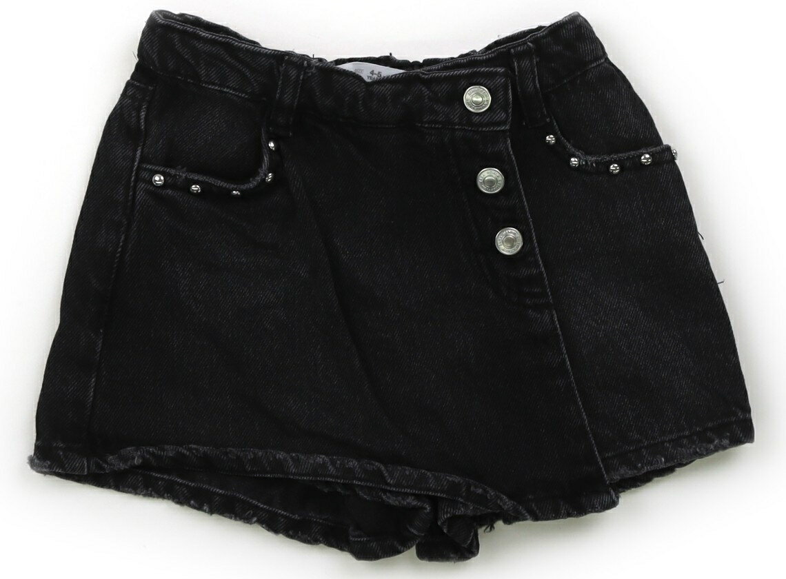 ザラ ZARA キュロット 110 女の子 黒デニム 子供服 ベビー服 キッズ アウトレット ユーズド 【中古】キ..