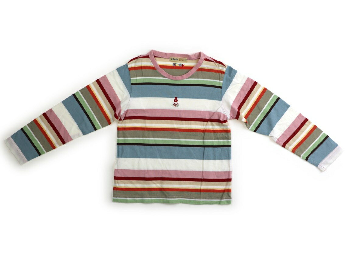 ファミリア familiar Tシャツ・カットソー 130 女の子 マルチカラー・ボーダー 子供服 ベビー服 キッズ アウトレット ユーズド 【中古】キッズ・ベビー・マタニティ