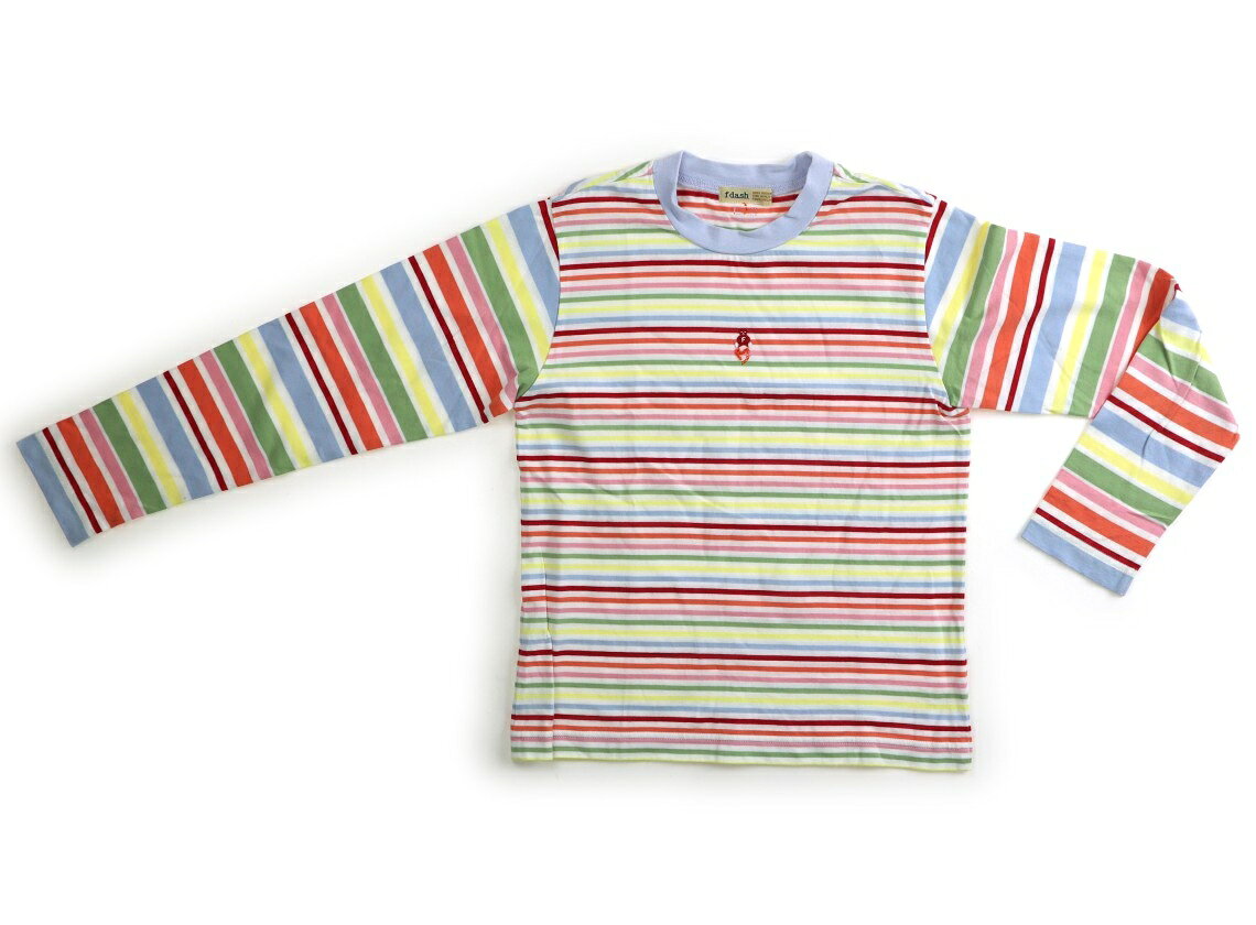 Rakuten - ファミリア familiar Tシャツ・カットソー 140 女の子 オフ・サックス・ピンク系ボーダー 子供服 ベビー服 キッズ アウトレット ユーズド 【中古】キッズ・ベビー・マタニティ